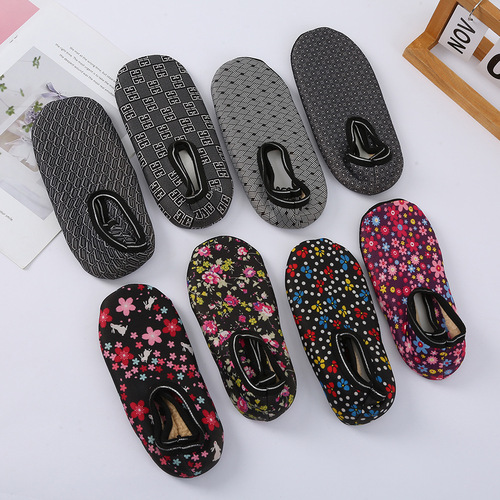 Home Floor Slippers Anti-Slip Warmth-Thick Cotton Floor Slippers Warm Thick Insole Home Floor Slippers Wholesale