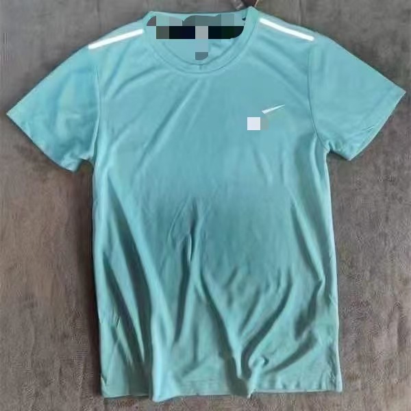Atasan kait tunggal reflektif warna danau [kain sutra es] / XS