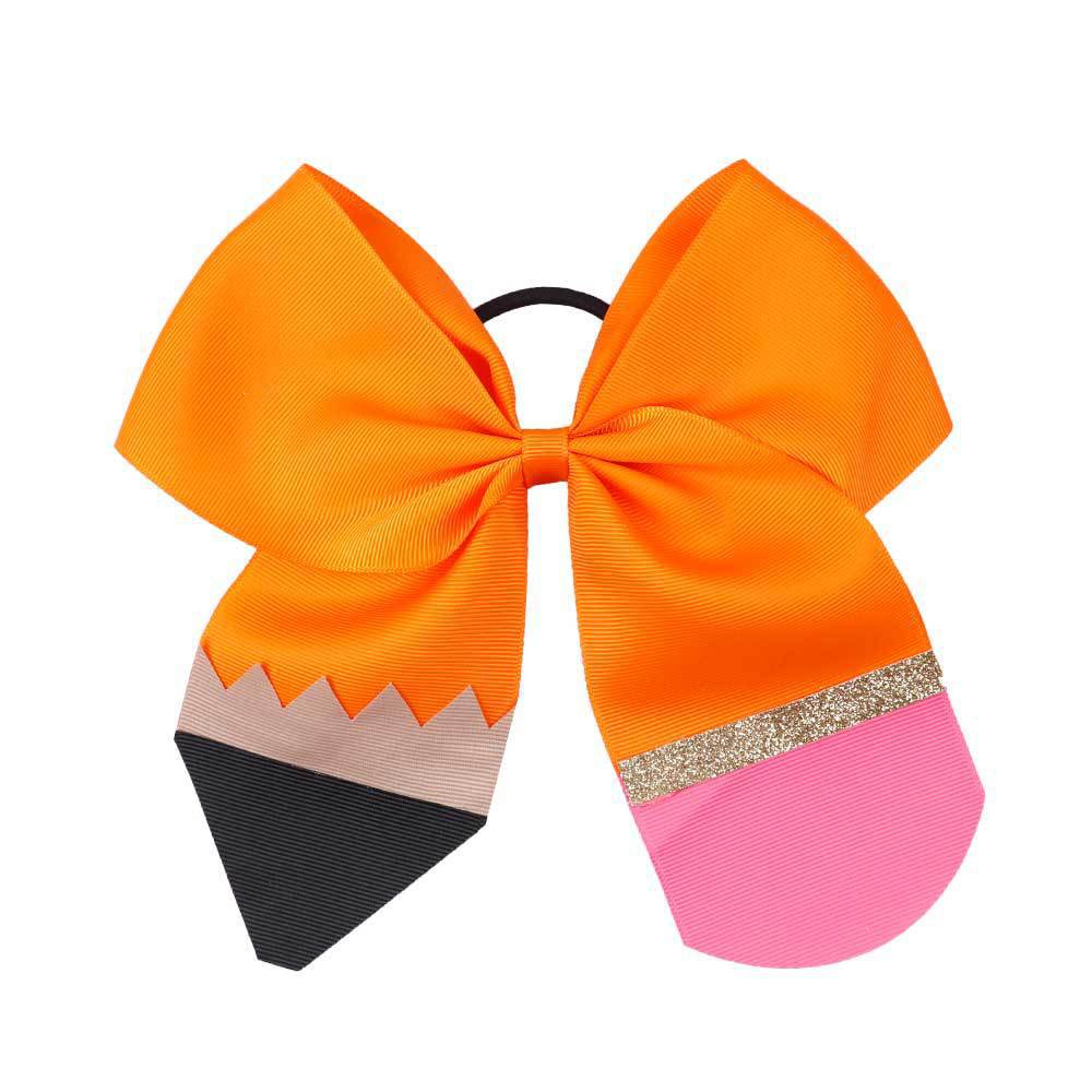 Daily Occasion Rib Ribbon Material Girl's Cute Simple Style Pencil Rib Ribbon Bowknot Hair Tie