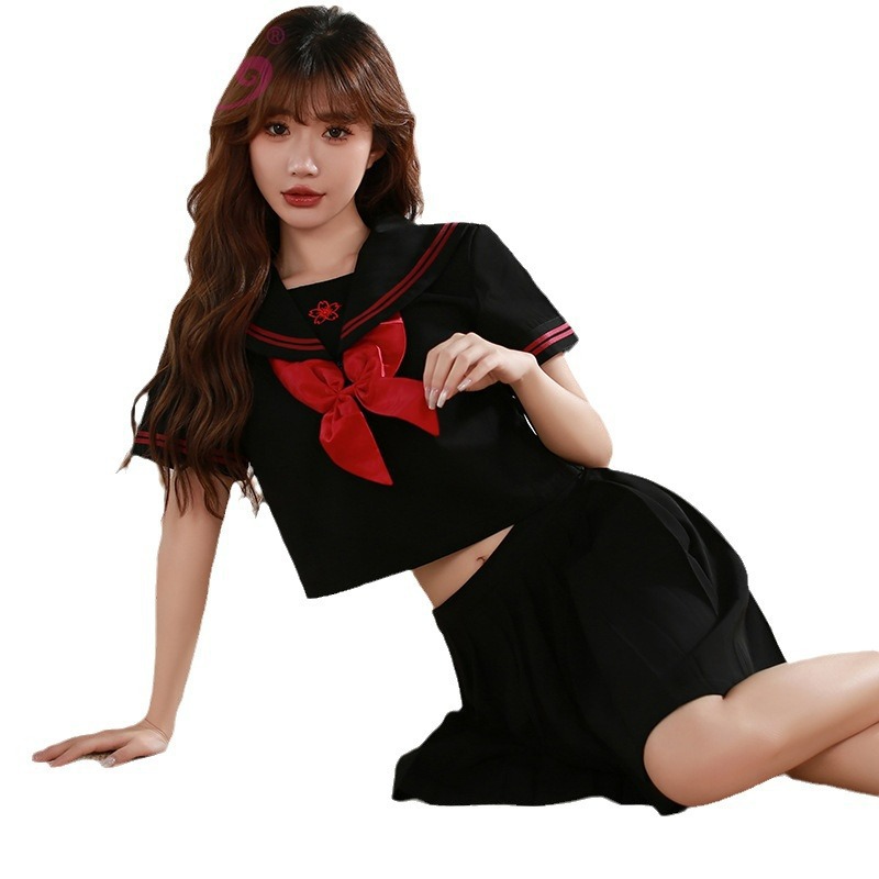 GUANGXIANG JK 유니폼 일본식 부드러운 소녀 스커트 간사이 스커트 슬레이어 세트 두 학생 세트 대학 스타일 세트 클래스 세트