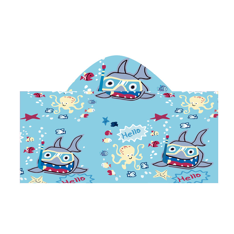 Amazon toallas de baño para niños capa capuchon toallas absorbentes de baño suave toallas de playa de secado rápido impresión