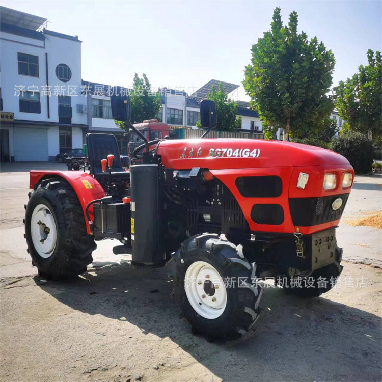 东方红四轮拖拉机 农用小型四轮旋耕机 爬坡四驱低矮果园管理机