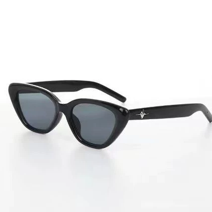 Sunglasses cat-eye, European style high-quality influencer look — multiple frame colors