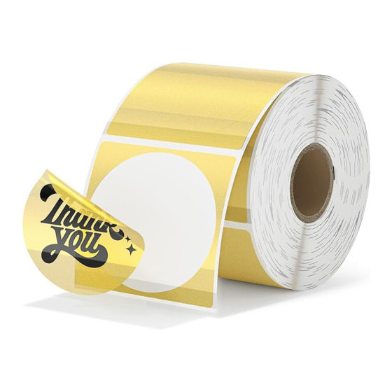 Cross border hot sale thermal golden transparent label sticker D30 waterproof PVC sticker sticker M110 custom