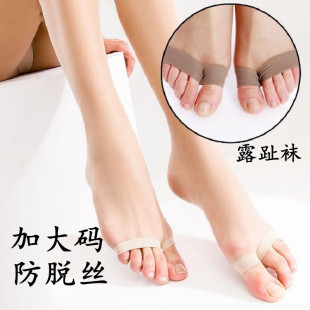 Women's summer peep-toe socks 2026 new ice silk invisible anti-slip sandal socks | thin, breathable, and odor-resistant