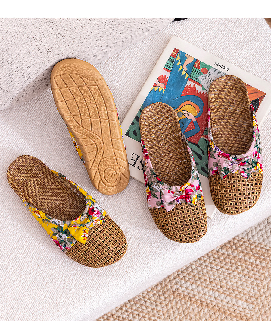 Pantofole in lino estive per donna e uomo antiscivolo da casa_voghion.com