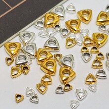 diy手工串珠饰品服饰辅料配件散珠批发 藏银合金三角形小隔珠隔片