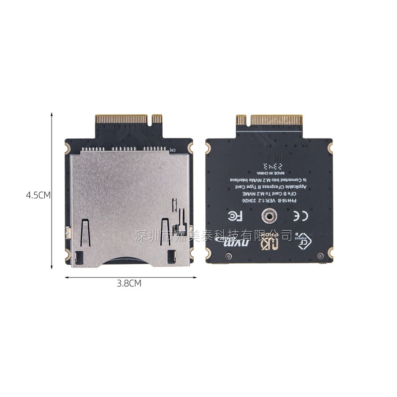 Карта CFExpress Type-B CFE-A → M.2 M-key NVMe, интерфейс с поддержкой PCIe 3.0/4.0 x2