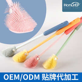 OEM长柄杯刷奶瓶刷神器清洁刷子婴儿奶嘴清洁刷套装工厂热销款