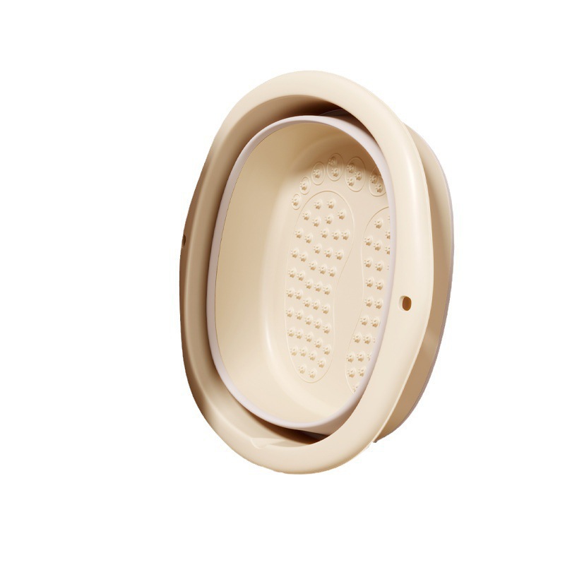 Nuevo barril de burbuja de crema portátil plegable para adultos sin instalación para masajear la pantorrilla con cubierta para bañera de pies
