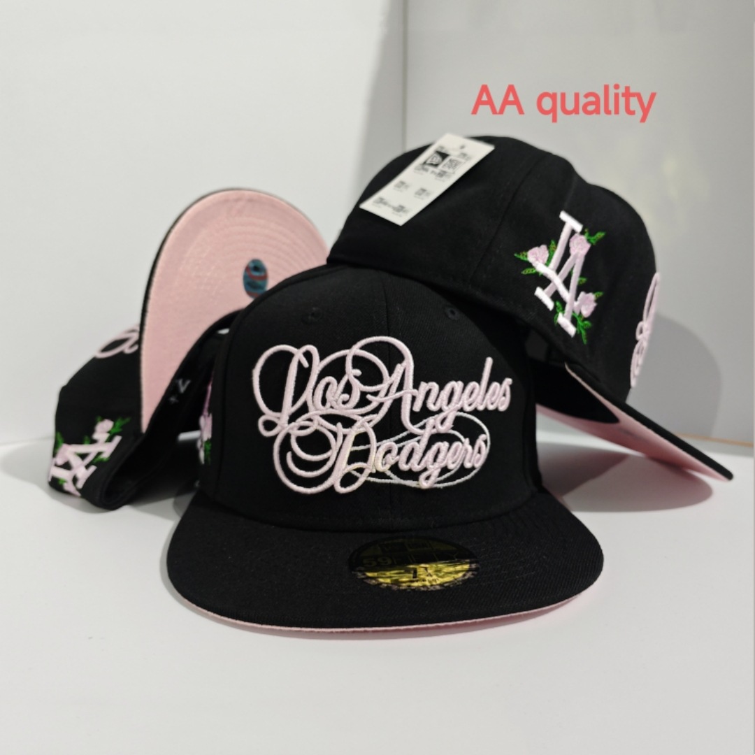 2025 nueva venta caliente exportación transfronteriza MLB gorra de béisbol AA patrón ala plana tamaño de moda sombrero de ala plana