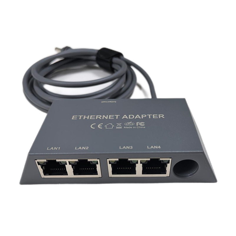 跨境新品V3V4以太网千兆四网口适配器RJ45/MINI Ethernet Adapter|undefined