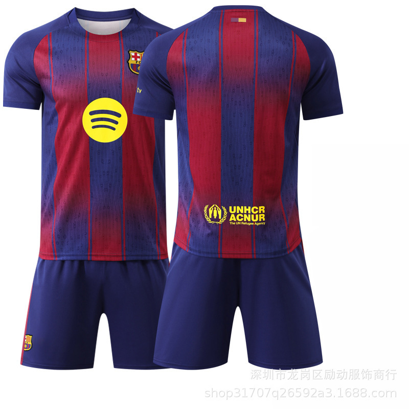 2526 新しい No. 10 アマール ジャージ バルセロナ ホーム イエロー ラ・リーガ バージョン サッカー ユニフォーム ラッシュフォード セット|undefined