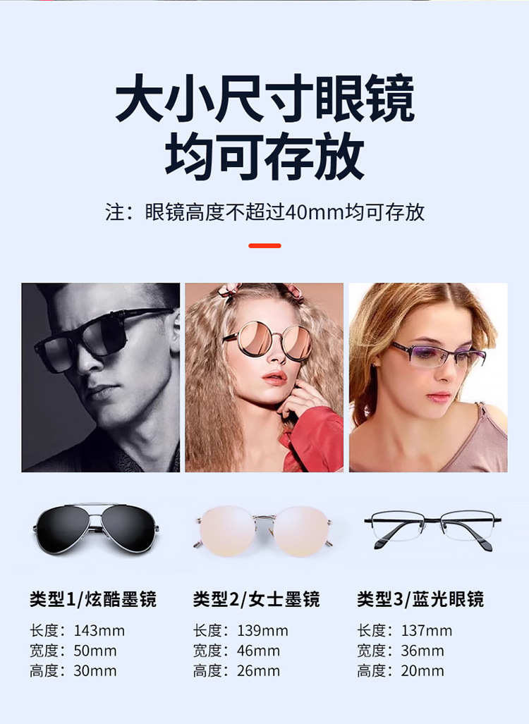 New Carbon Fiber Car Glasses Case, Car Supplies, Sun Visor Storage, Multi-Function Card Holder, Car Sunglasses Holder