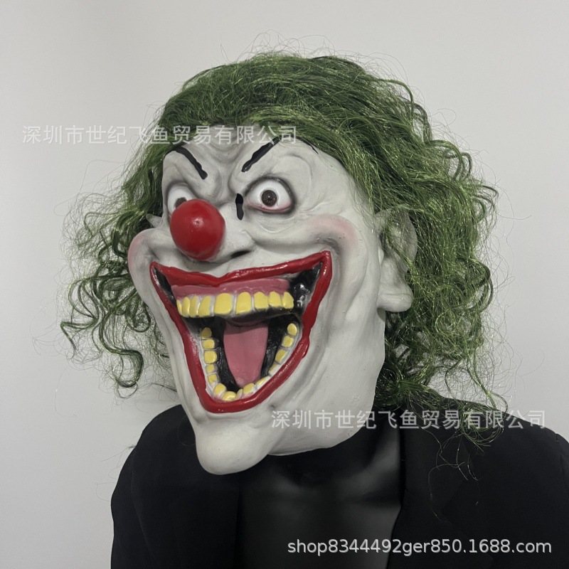 Halloween Soul Broken Clown Mask Cosplay Festival divertido vestido nuevo casco de látex en stock