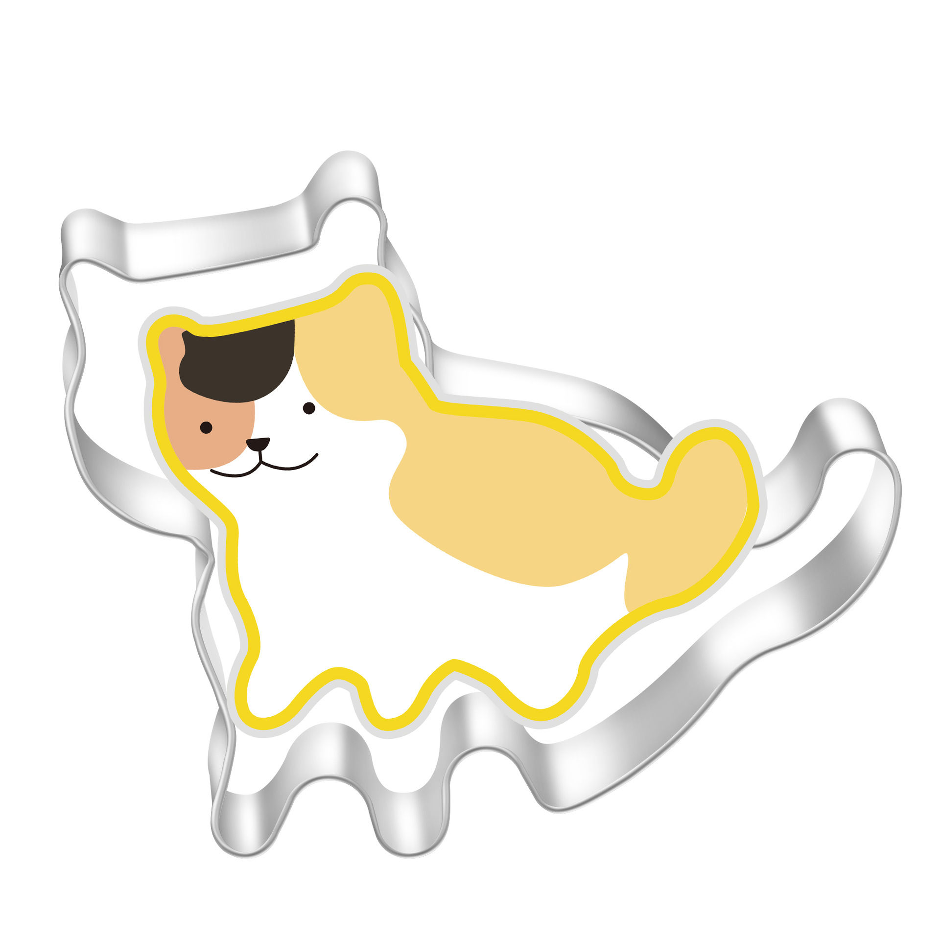 Acero inoxidable galleta molde de dibujos animados animales gatito ratón corte DIY pan al vapor herramienta para hornear