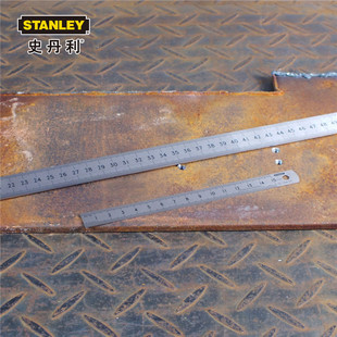 Линейка Stanley из нержавеющей стали 15/30/60 см, метрическая стальная линейка, двусторонняя шкала, металлическая стальная линейка