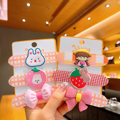 Children's bangs stickers, headbands, little girl princess hair stickers, summer hair sorting tool, baby girl's Velcro stickers