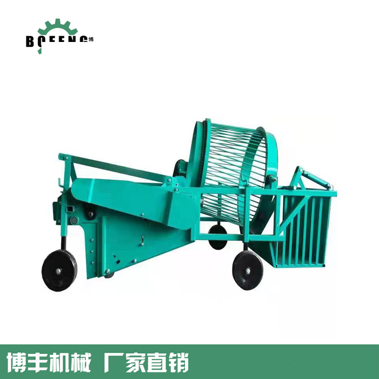 多功能捡拾机厂家直销博丰农用新款拖拉机悬挂玉米秸秆地膜回收机