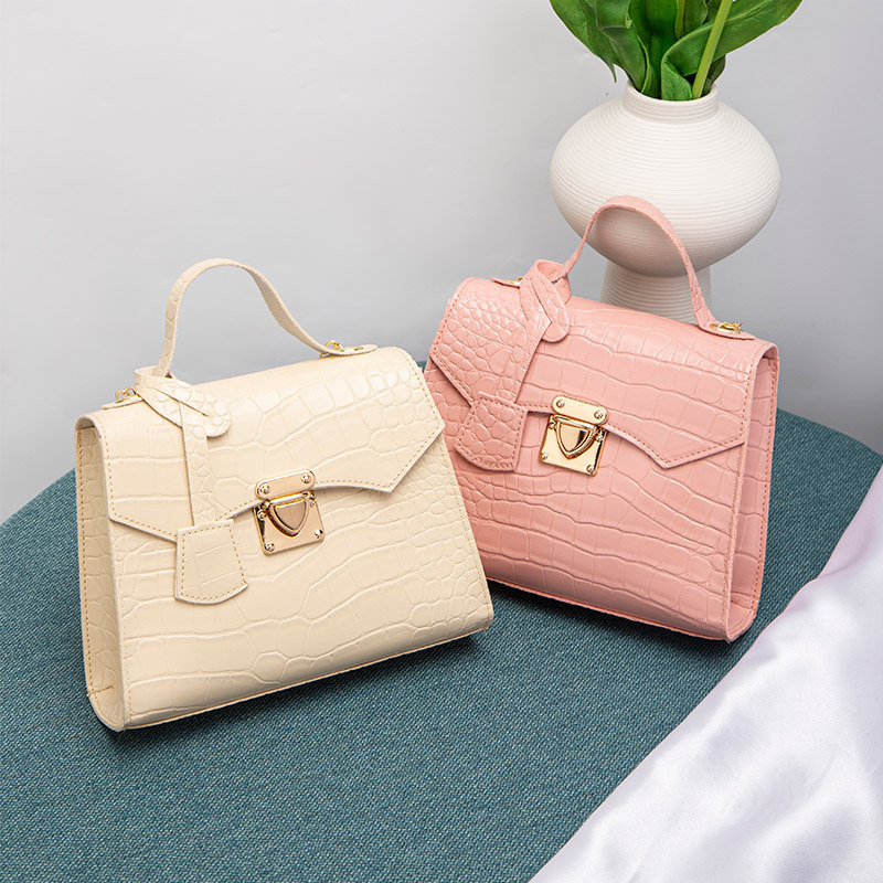 Bolso de piedra coreano 2022 bolso de mano de mujeres bolso de mano simple bolso de cocodrilo Kelly image 5