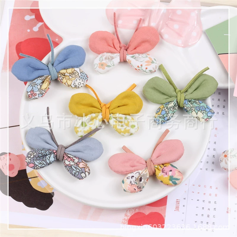 Летняя hair accessory handmade, материал, ткань с бабочкой, обувь, коллекция 2021 года, цветочный принт