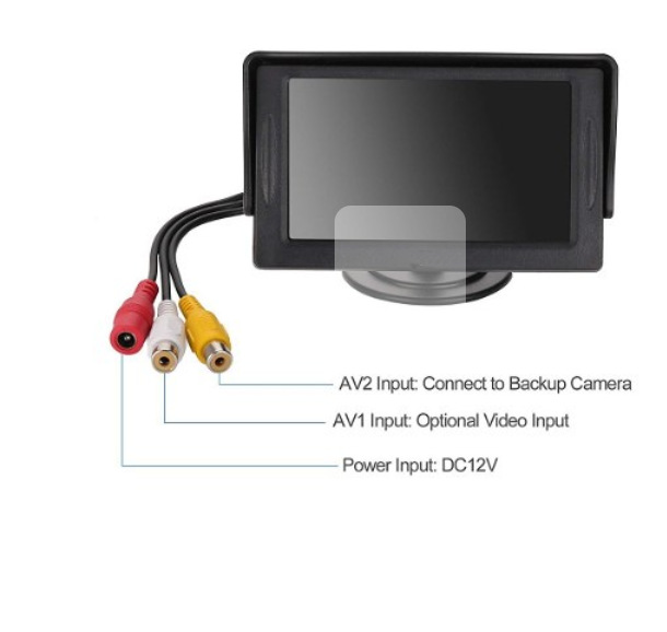 4.3inch High-definition car display monitor, electric vehicle reversing camera, reversing priority display, car central control display