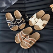 超火厚底鞋女春季时尚百搭外穿新款软木博肯鞋高级感海边沙滩凉拖