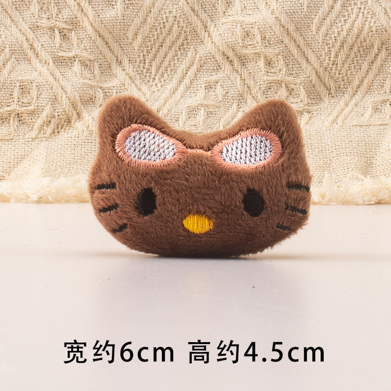 かわいいケイティぬいぐるみペンダント KT 猫ヘアアクセサリーゴムバンドヘアピン人形 DIY 服靴下帽子アクセサリー|undefined