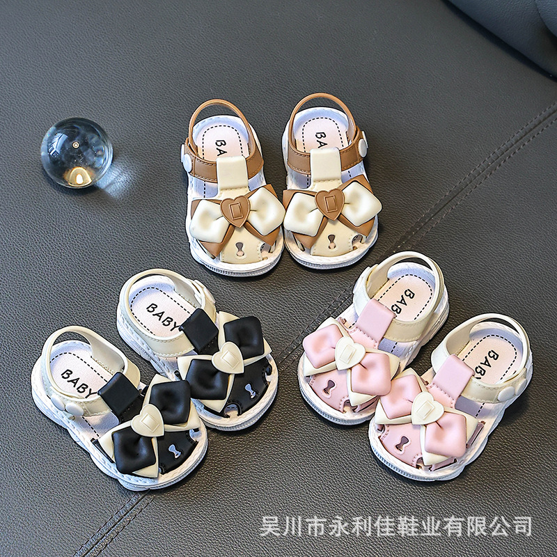 Sandalias de verano de niña bebé princesa Baotou zapatos de bebé exportadores de comercio exterior suministrador de electricidad directa al por mayor