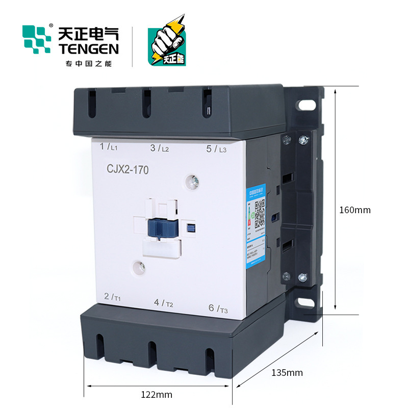 TENGEN天正电气 CJX2-170交流接触器LC1D170三相170A 220V 380V