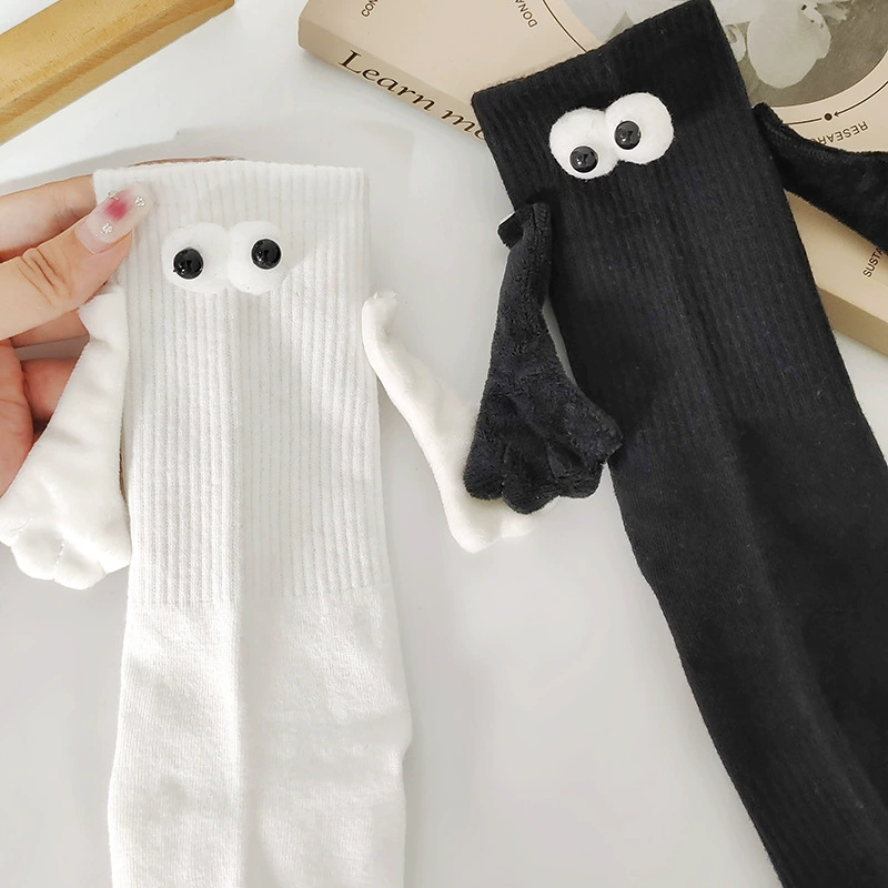 Новые креативные забавные носки для пар holding socks Magnetic holding hands и носки для пар, забавные мультяшные пары