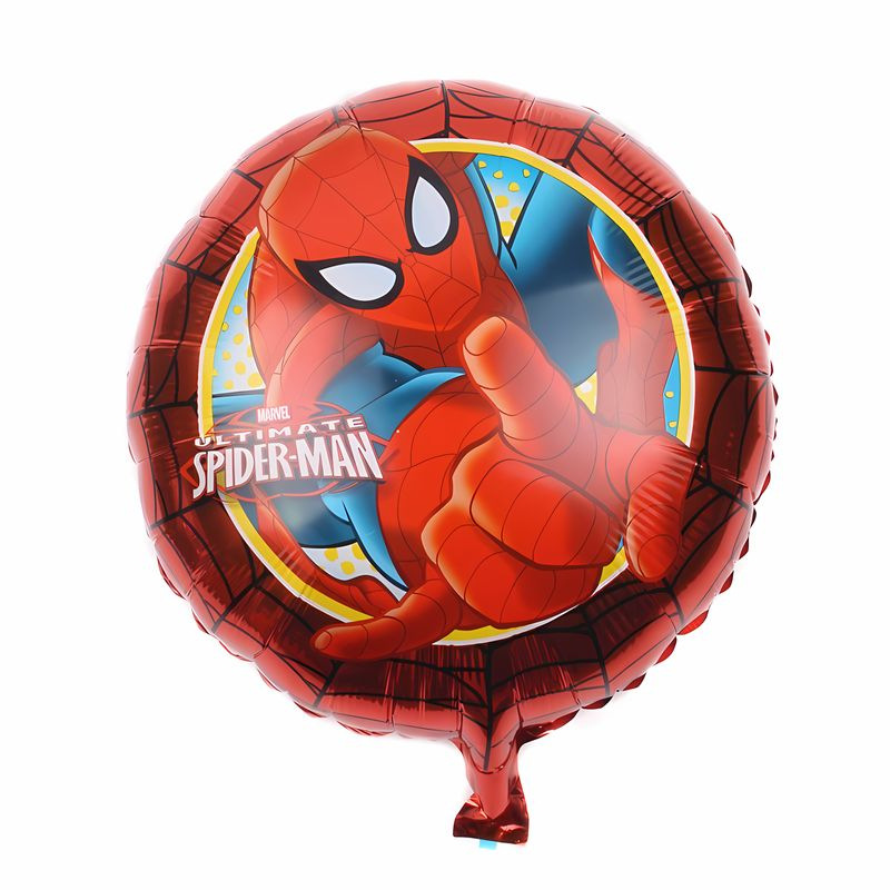 Transfronterizos Marvel dibujos animados de aluminio globos tridimensionales Spider-Man Capitán América Iron Man Fiesta de atmósfera de globos