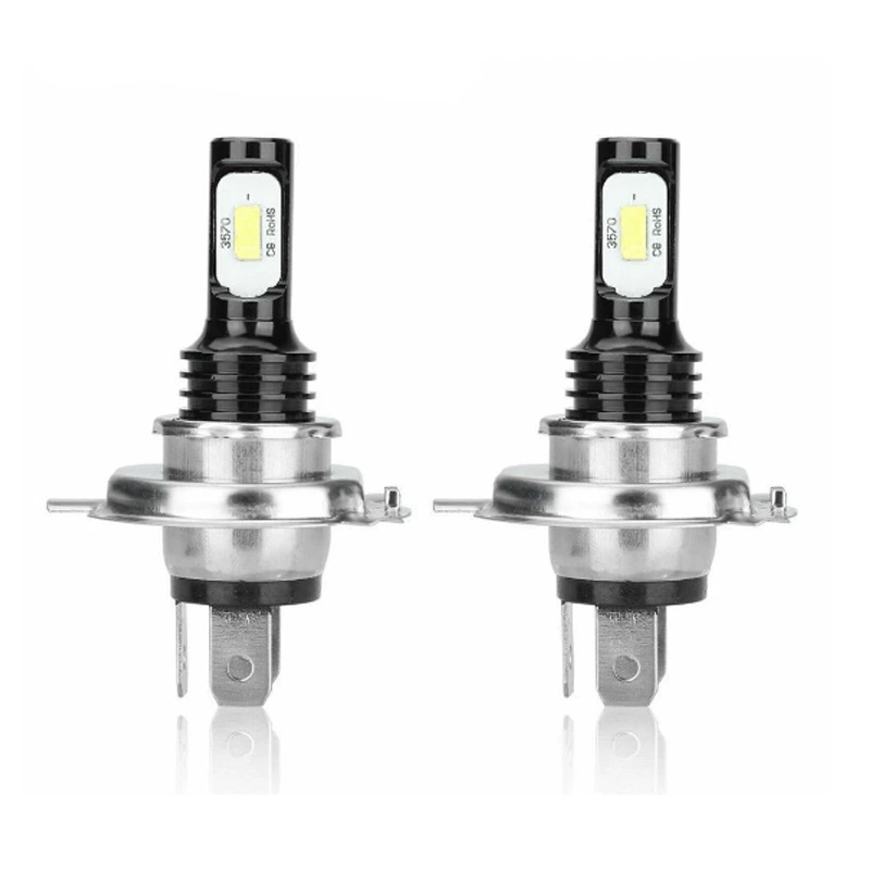 H7 80W 3570 LED fog light H4 3570 black shell decoding light black aluminum 80W CSP motorcycle headlights