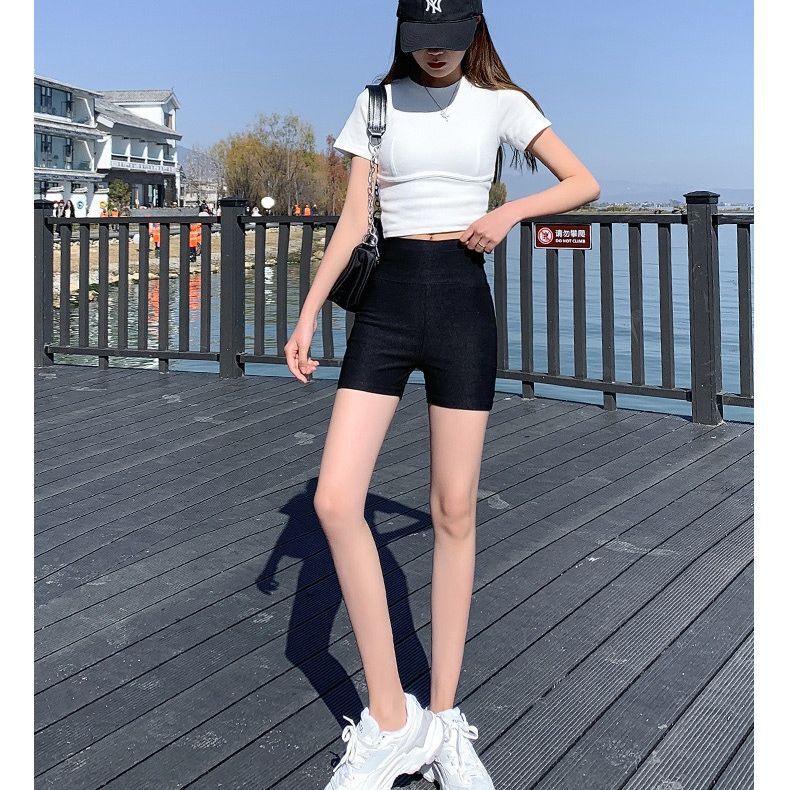 Safety pants women's anti-exposure outer wear bottoming shorts summer thin underclothes missing hot pants tight belly contracting cycling pants