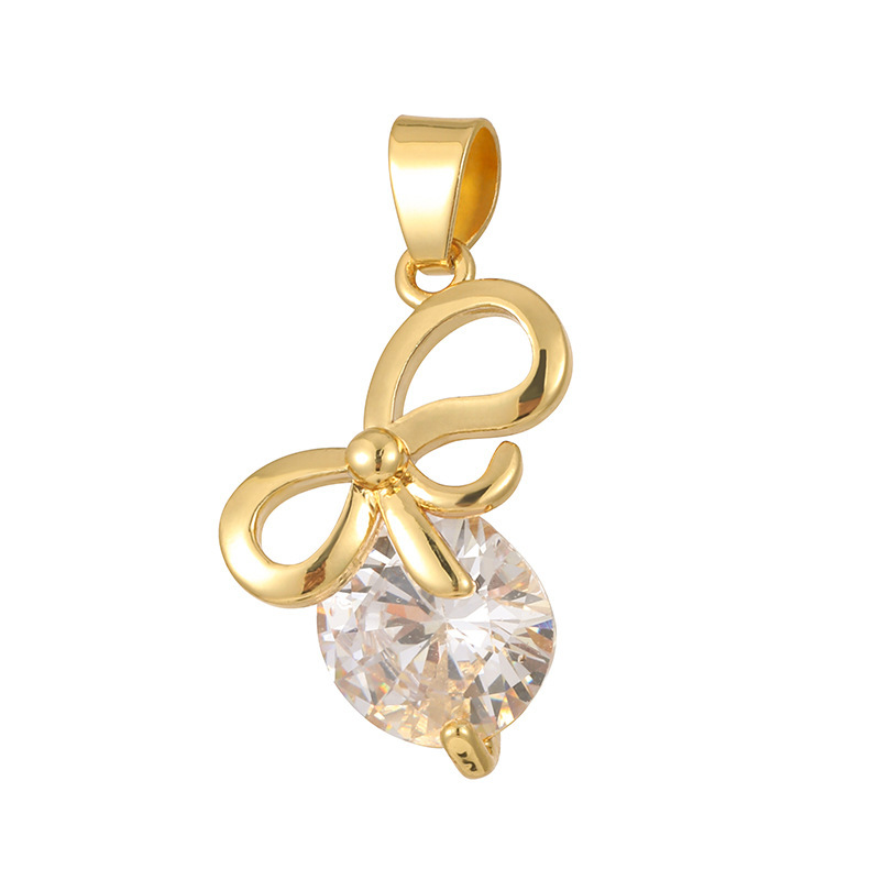 Joyas transfronterizas colgante de rubí esmeralda ligero de lujo accesorios de acero de titanio collar no decolor cadena clavícula