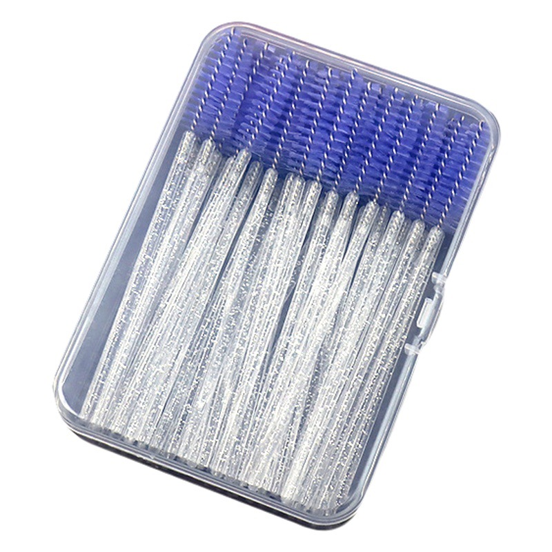 New false eyelashes 150 PCs boxed eyelash brush comb eyebrow comb Crystal Rod three-in-one boxed eyelash brush