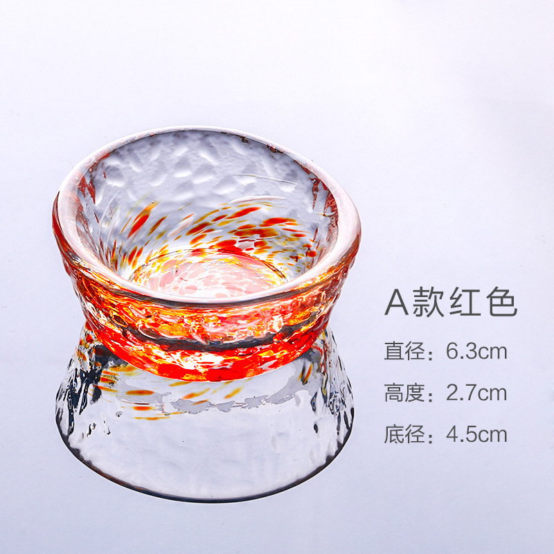 Venta directa de fábrica nuevo color gota de agua vidrio sola taza de té creativo japonés té Kung Fu juego de té maestro sola taza