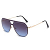 Fashionable universal metal sunglasses suitable for men and women, wholesale, European style