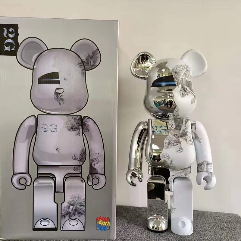 Bearbrick B@By400% Height 28cm Collection of Violent Bear Home Decor Ornaments with Joints That Make a Clicking Sound