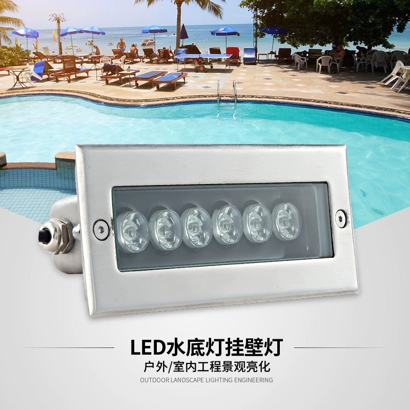 Светодиодная лампа подводного фонтана воды красочный цвет водонепроницаемый выстрел длинная встроенная лампа из нержавеющей стали для бассейна