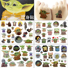 Yoda Baby Alien Meow Adult One-Time Children's Temporary Tattoo Sticker Birthday Party Tattoo Sticker Water Transfer Sticker