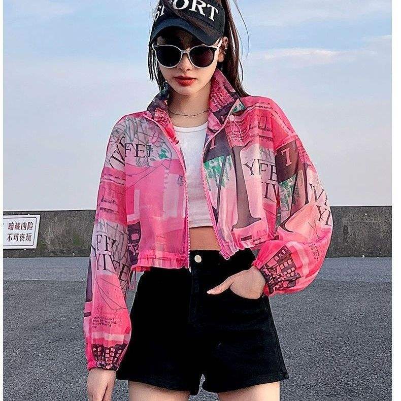 Ropa de protección solar corta para mujeres 2026 nuevo hombre pequeño de verano delgada ropa de protección solar de tamaño grande abrigo transpirable UV image 7