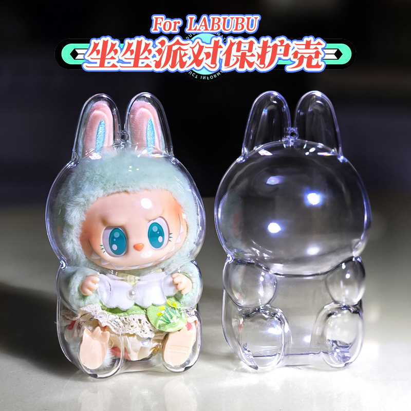 バブルマットspエナメルぬいぐるみSKULLPANDA冬楽章全透明アクリル保護カバー|undefined