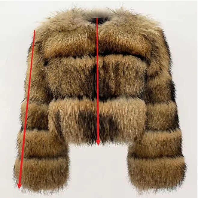 Cross-Border European and American New Fur Outwears Spliced ​​Imitation Fur Raccoon Fur Women's Winter Coats Aliexpress Ready Stock