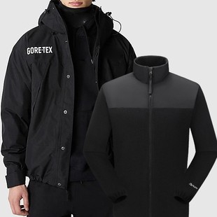 Brand NF0A831MS three-in-one assault clothing TNF stitching hooded outdoor top waterproof double zipper two-piece set