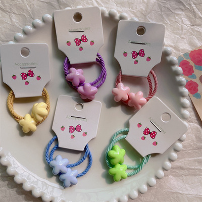 One pair installed~yellow star Hairpin ins Sweet Hearts lovely Chubby Five-pointed star Tousheng children