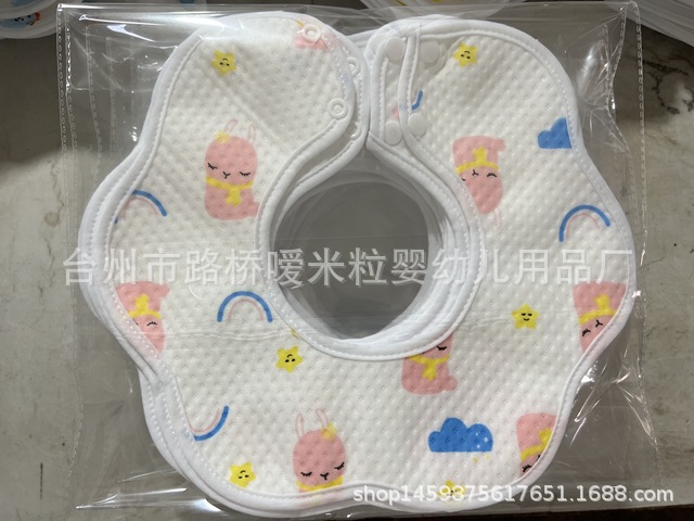 Algodón espacio de algodón capa de aire de dibujos animados lindo babero