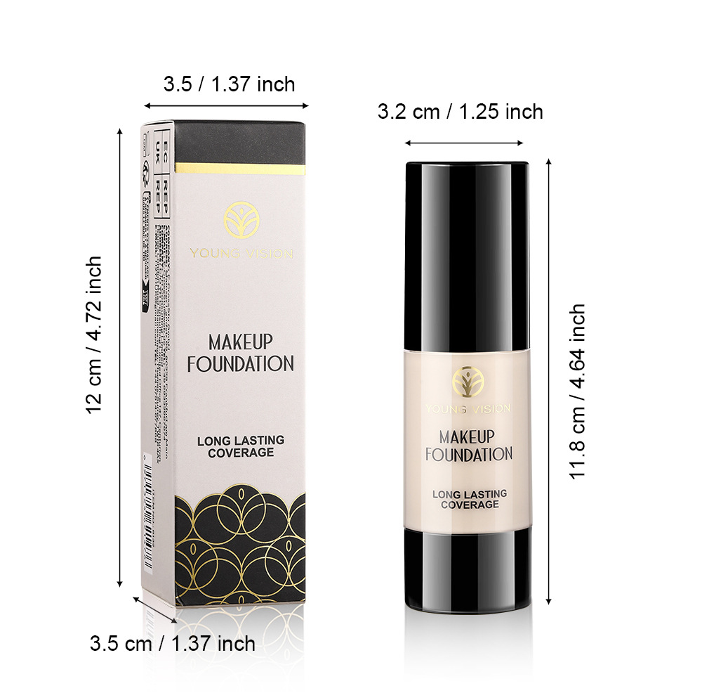 YOUNG VISION Press Foundation Matte, non-smudge, contouring and facial modifying Foundation undefined