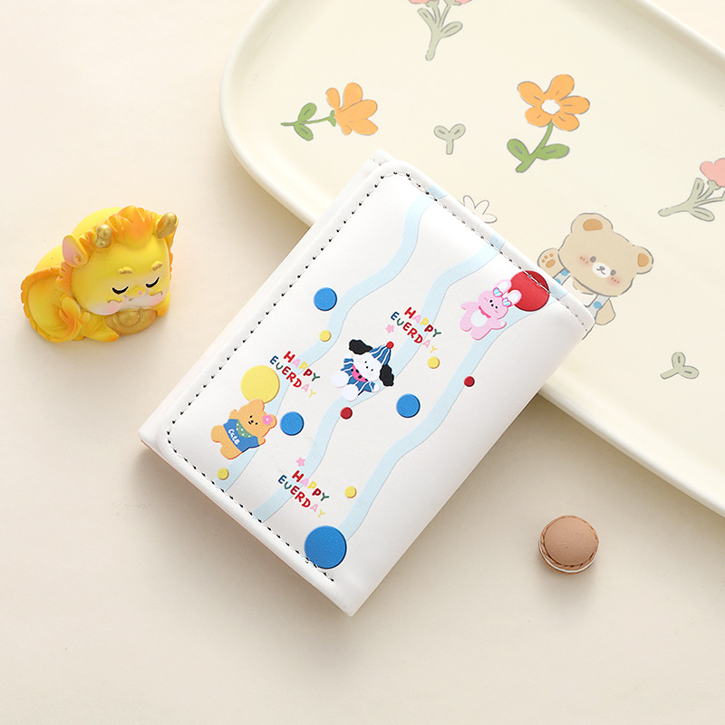 Impresión de dibujos animados billetera plegable billetera multifuncional billetera antimagnética billetera de venta