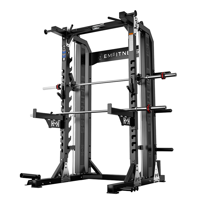 Squat-free semi-frame home vertical push-up profesional Smith gantry multifuncional plataforma de levantamiento de pesas equipo comercial